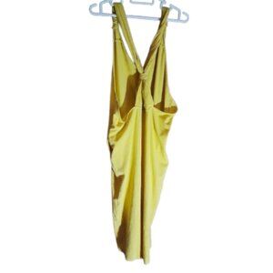 Kate Hewko Back-Knot Romper Mustard